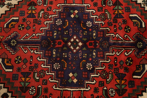 Tribal Geometric Hamedan Persian Area Rug 3x5