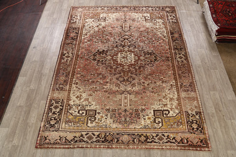 Geometric Heriz Persian Area Rug 9x11