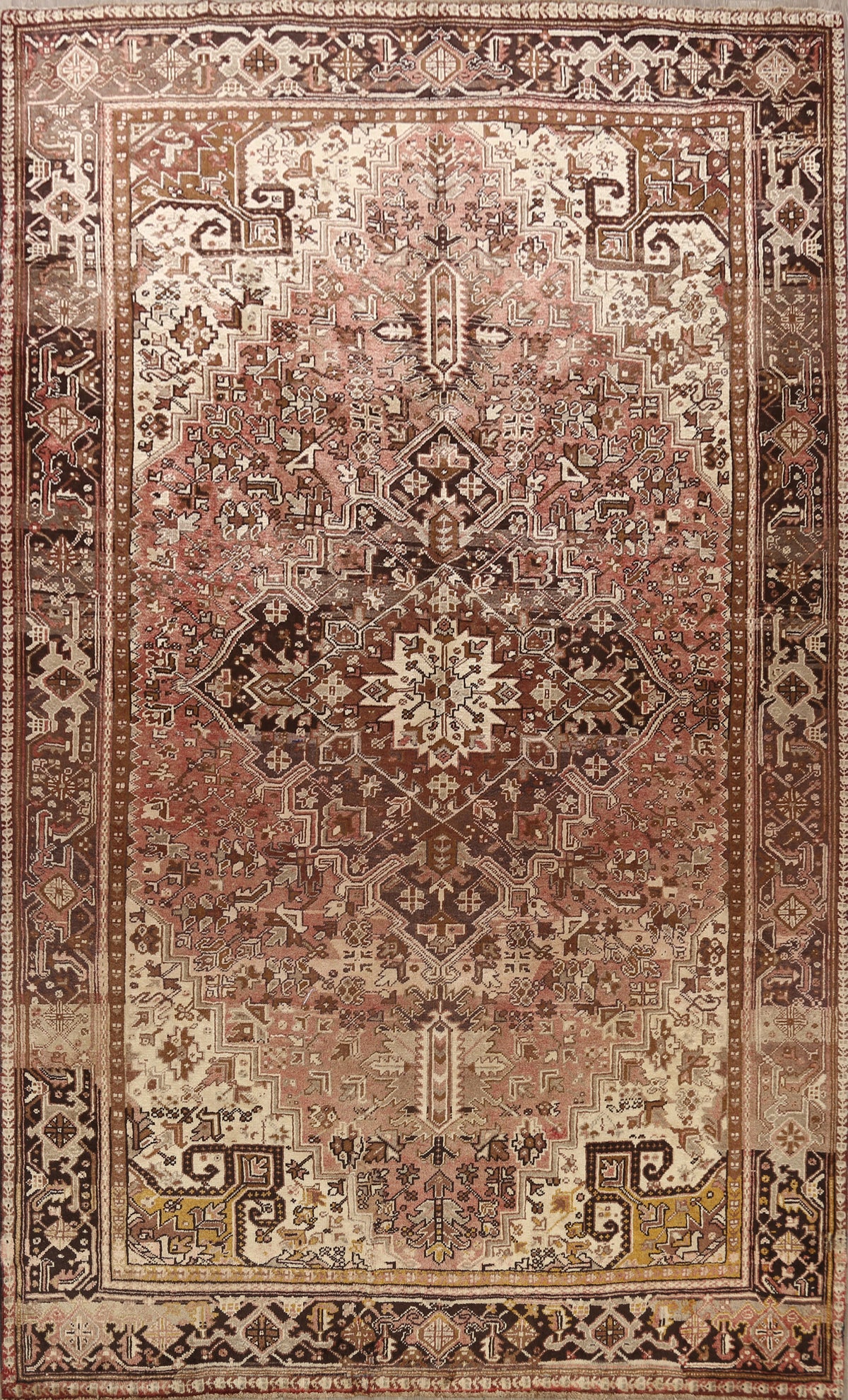 Geometric Heriz Persian Area Rug 9x11