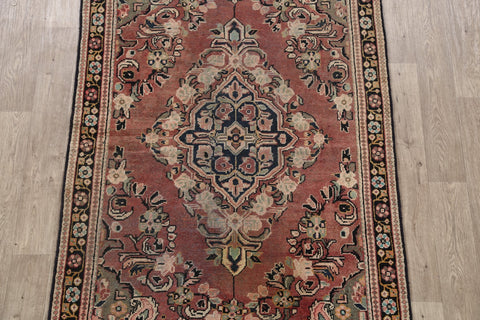 Antique Floral Mahal Persian Area Rug 4x7