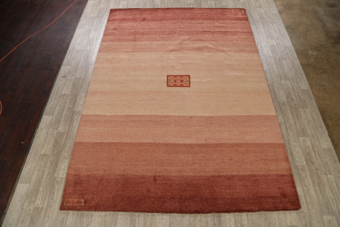 Striped Gabbeh Kashkoli Oriental Area Rug 9x13