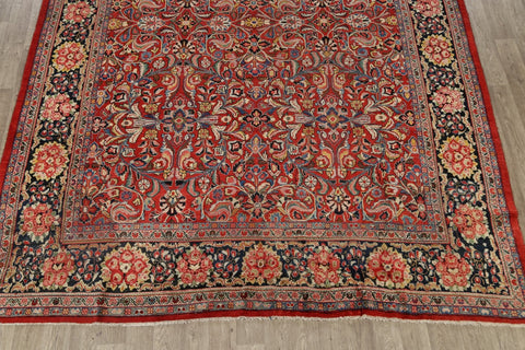 Antique Vegetable Dye Sultanabad Persian Area Rug 10x14