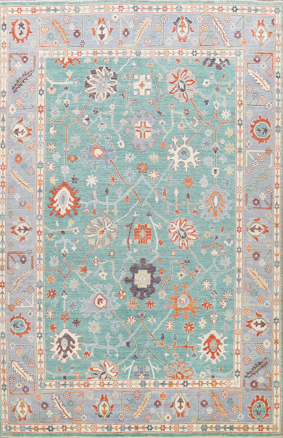 All-Over Oushak Oriental Area Rug 9x12