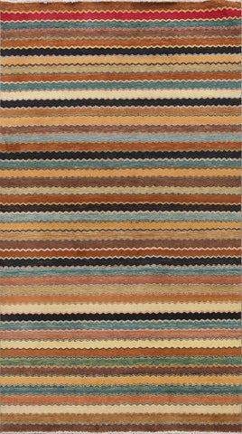 All-Over Gabbeh Kashkoli Oriental Area Rug 5x8