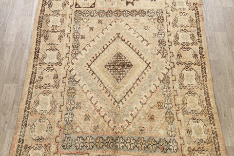 Antique Tribal Moroccan Oriental Area Rug 7x11