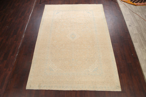 Distressed Kashan Persian Area Rug 8x11