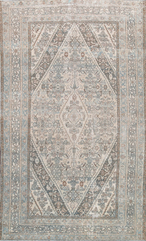 Geometric Hamedan Persian Area Rug 7x10