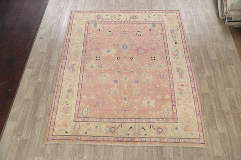 Geometric Oushak Oriental Area Rug 8x9