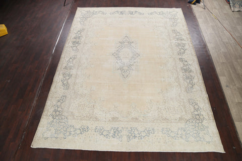 Muted Floral Kerman Persian Area Rug 10x13