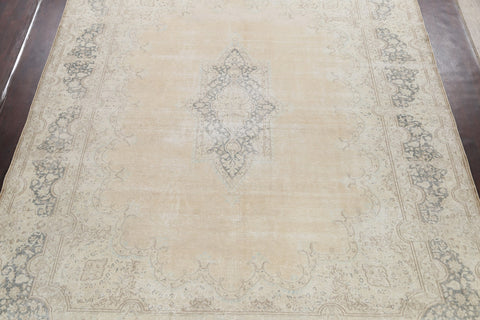 Muted Floral Kerman Persian Area Rug 10x13