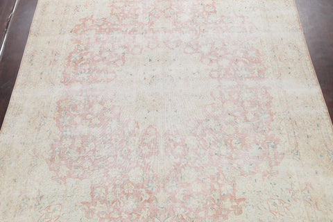 Muted Distressed Kerman Persian Area Rug 10x12