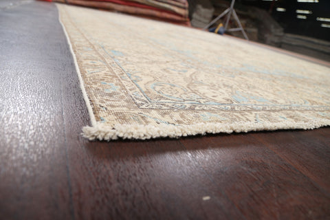 Muted Distressed Tabriz Persian Area Rug 9x12