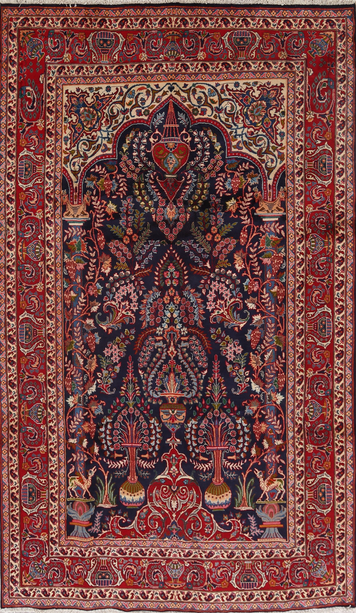 Floral Kashmar Persian Area Rug 6x10