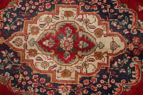 Floral Red Tabriz Persian Area Rug 5x9