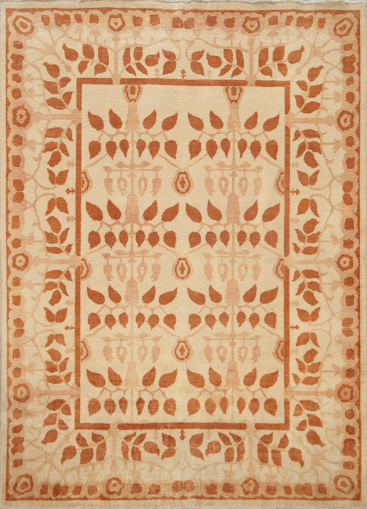 Modern Floral Gabbeh Kashkoli Oriental Area Rug 6x7