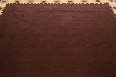 Modern Gabbeh Kashkoli Oriental Area Rug 8x10