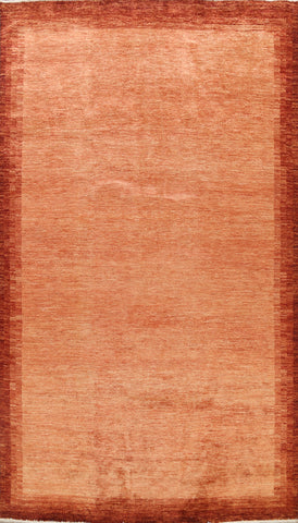 Modern Solid Gabbeh Kashkoli Oriental Area Rug 7x10