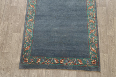 Modern Bordered Gabbeh Kashkoli Oriental Area Rug 5x7