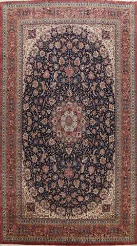 Large Vegetable Dye Isfahan Persian Area Rug 12x18