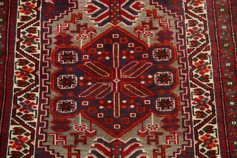 Square Geometric Bakhtiari Persian Area Rug 3x3