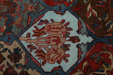 Pre-1900 Antique Masterpiece Bakhtiari Persian Area Rug 14x18