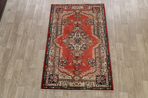 Floral Mahal Persian Area Rug 4x7