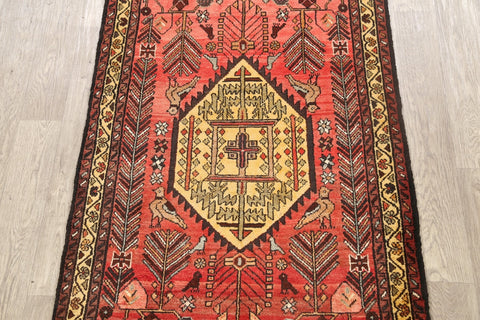 Animal Pictorial Bakhtiari Persian Area Rug 4x5