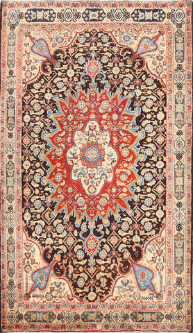 Geometric Bakhtiari Persian Area Rug 3x5