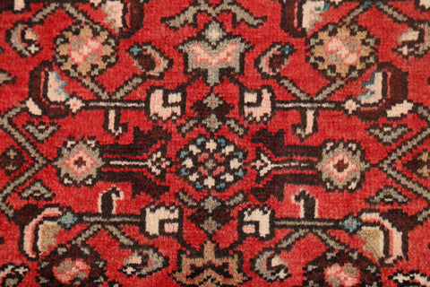 Geometric Hamedan Persian Area Rug 4x5