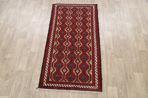 Geometric Balouch Persian Area Rug 3x6