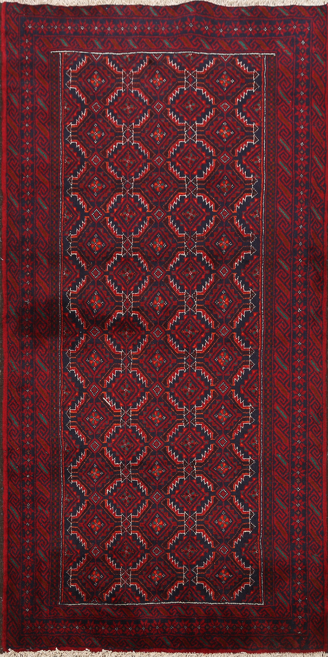 Geometric Balouch Persian Area Rug 3x6