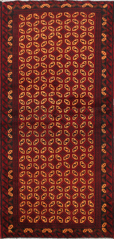 Geometric Balouch Persian Area Rug 3x6