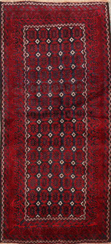 Geometric Balouch Persian Area Rug 3x6