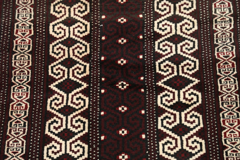 Geometric Balouch Persian Area Rug 3x4