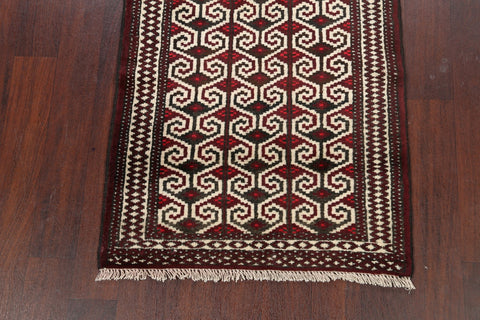 Geometric Balouch Persian Area Rug 3x4