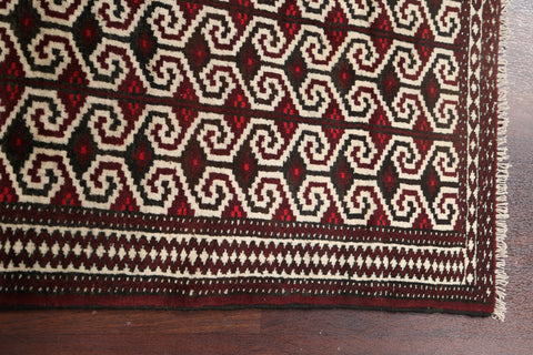 Geometric Balouch Persian Area Rug 3x4