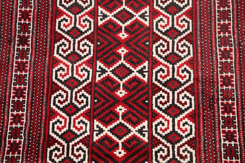 Geometric Balouch Persian Area Rug 3x4