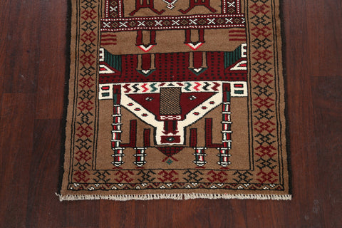 Geometric Balouch Persian Area Rug 3x4