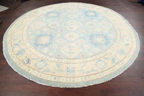 100% Vegetable Dye Round Super Kazak Oriental Area Rug 9x9