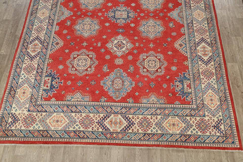 100% Vegetable Dye Super Kazak Oriental Area Rug 10x14