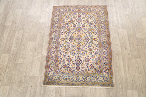 Traditional Floral Kashan Persian Area Rug 3x5