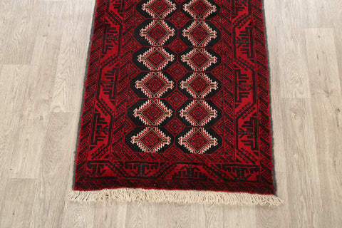 Geometric Balouch Persian Area Rug 3x6