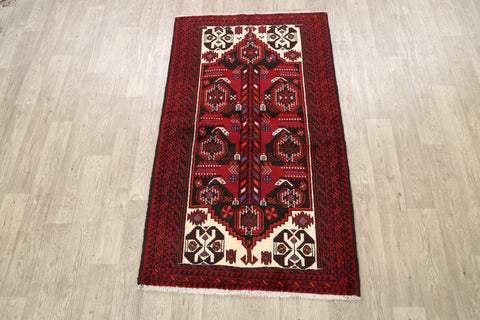 Geometric Balouch Persian Area Rug 3x6