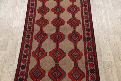 Geometric Balouch Persian Area Rug 3x6