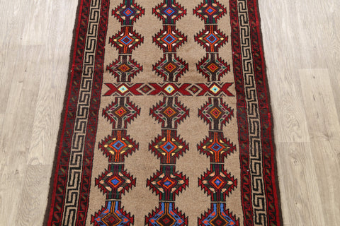 Geometric Balouch Persian Area Rug 3x6