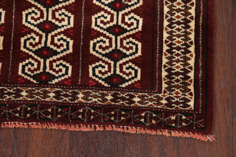 Geometric Balouch Persian Area Rug 3x4