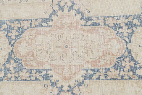 Muted Distressed Kerman Persian Area Rug 10x13