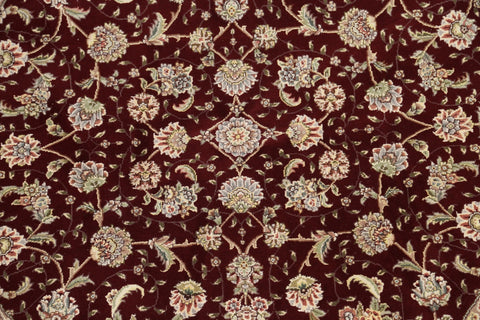 Floral Aubusson Oriental Area Rug 6x6 Round