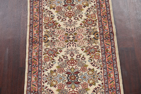 Floral Sarouk Persian Runner Rug 3x12