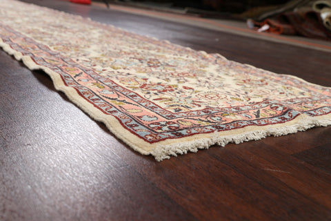 Floral Sarouk Persian Runner Rug 3x12